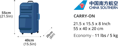 China Southern Airline Carry On Bage